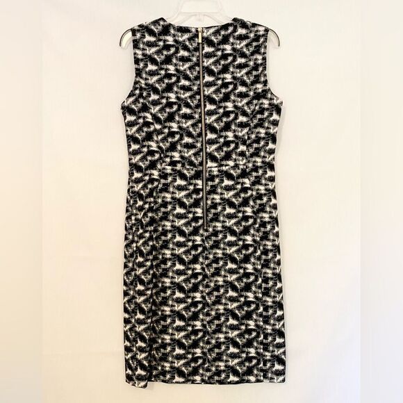 Calvin Klein Elegant Black and White Patterned Dress size 12 - Picture 7 of 13